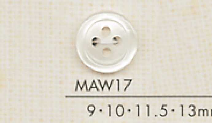 MAW17 DAIYA BUTTONS Polyesterknopf in Muscheloptik