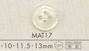 MAT17 DAIYA BUTTONS Polyesterknopf in Muscheloptik