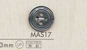 MAS17 DAIYA BUTTONS Polyesterknopf in Muscheloptik