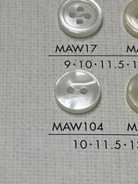 MAW104 DAIYA KNÖPFE Muschelfarbener Polyesterknopf[Taste] DAIYA BUTTON Sub-Foto