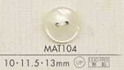 MAT104 DAIYA BUTTONS Muschelartiger Polyesterknopf