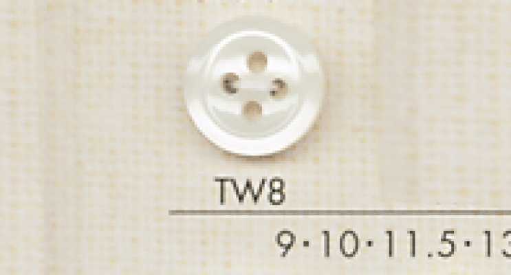 TW8 DAIYA BUTTONS Polyesterknopf in Muscheloptik