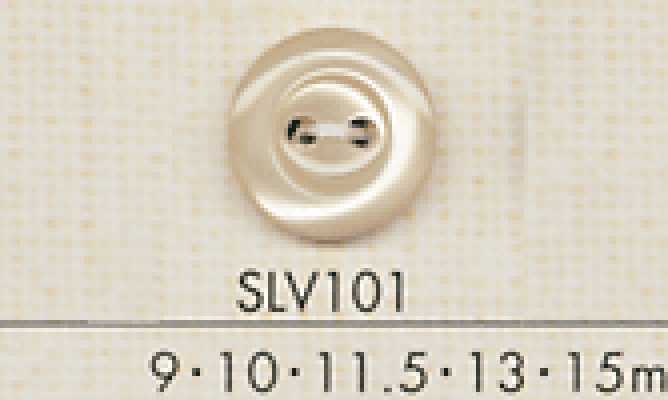 SLV101 DAIYA BUTTONS Muschelartiger Polyesterknopf