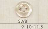 SLV8 DAIYA BUTTONS Polyesterknopf in Muscheloptik