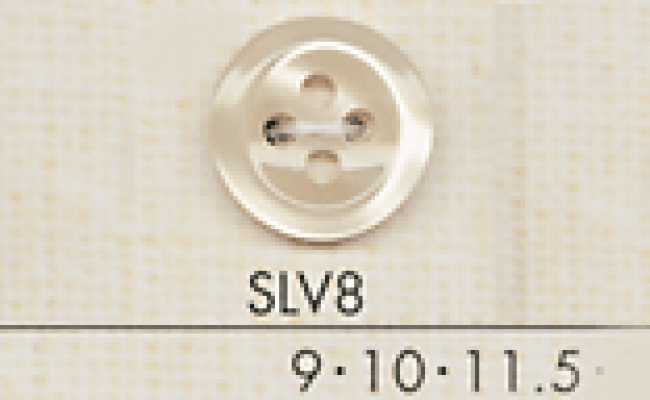 SLV8 DAIYA BUTTONS Polyesterknopf in Muscheloptik