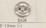 SLG8 DAIYA BUTTONS Schalenoptik-Polyesterknopf