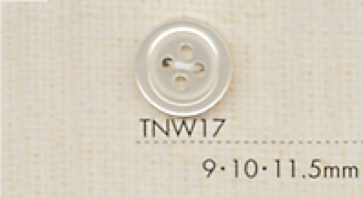 TNW17 DAIYA BUTTONS hitzebeständiger Polyesterknopf in Perlmuttoptik