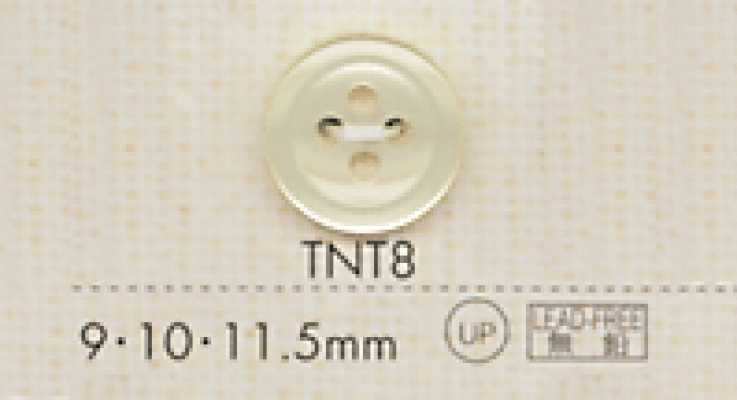TNT8 DAIYA BUTTONS Hitzebeständiger Polyesterknopf in Muscheloptik