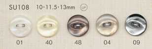 SU108 DAIYA BUTTONS Schalenoptik-Polyesterknopf