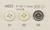 MS23 DAIYA BUTTONS Polyesterknopf in Perlmuttoptik