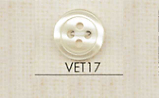 VET17 DAIYA BUTTONS Muschelartiger Polyesterknopf