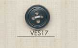 VES17 DAIYA BUTTONS Muschelartiger Polyesterknopf