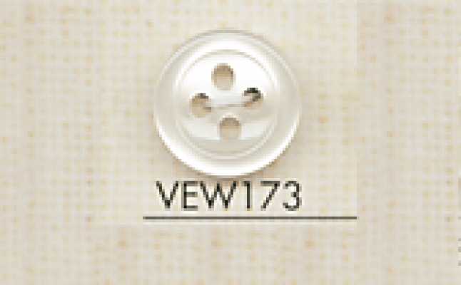 VEW173 DAIYA BUTTONS Polyesterknopf in Muscheloptik