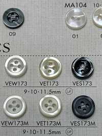 VES173 DAIYA KNÖPFE Muschelfarbener Polyesterknopf[Taste] DAIYA BUTTON(DAIYA BUTTON) Sub-Foto