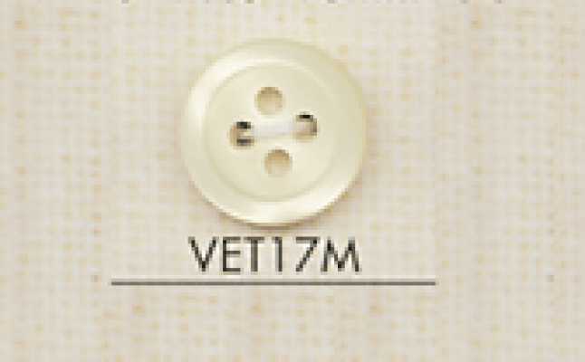 VET17M DAIYA BUTTONS Schalenoptik-Polyesterknopf