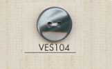VES104 DAIYA BUTTONS Polyesterknopf in Muscheloptik