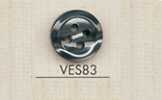 VES83 DAIYA BUTTONS Schalenoptik-Polyesterknopf