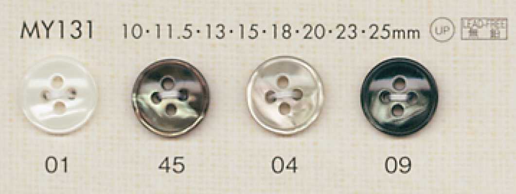 MY131 DAIYA BUTTONS Schalenoptik-Polyesterknopf