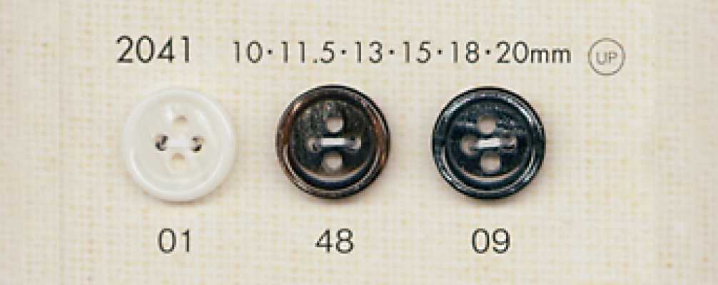 2041 DAIYA BUTTONS Schalenoptik-Polyesterknopf