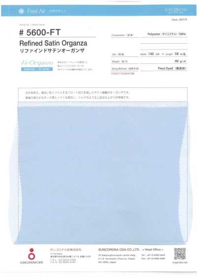 5600-FT Veredelter Satin-Organza