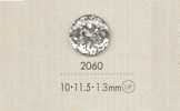 2060 DAIYA BUTTONS Glitzer-Polyesterknopf