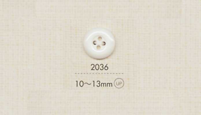 2036 DAIYA BUTTONS Vierloch-Polyesterknopf