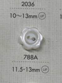 788A DAIYA BUTTONS 2-Loch-Polyesterknopf (Blumenform)[Taste] DAIYA BUTTON Sub-Foto