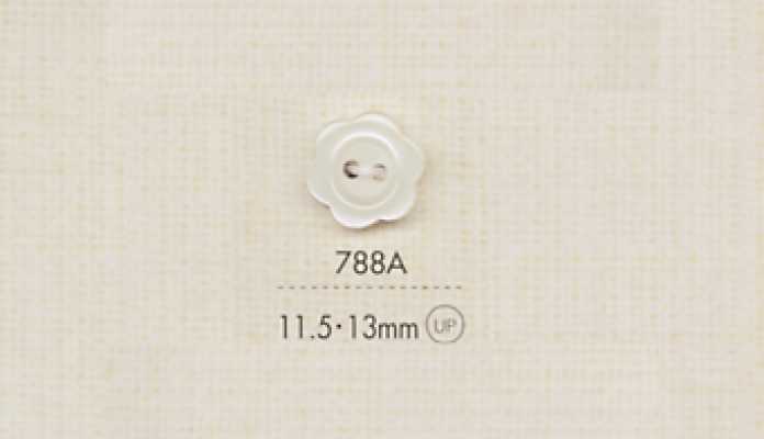 788A DAIYA BUTTONS Zweiloch-Polyesterknopf (Blumenform)
