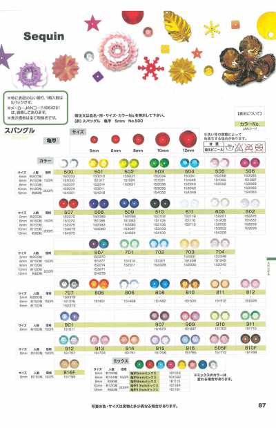 スパングル 亀甲 Pailletten in Schildpattoptik