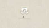 811 DAIYA BUTTONS Zweiloch-Polyesterknopf in Muscheloptik (3D-Blume)
