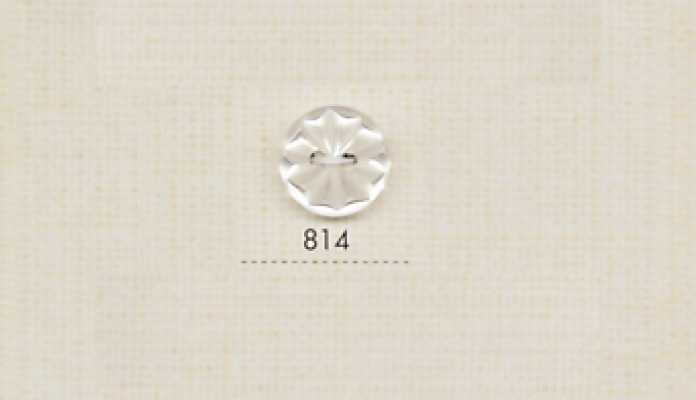 DAIYA BUTTONS Zweiloch-Polyesterknopf in Muscheloptik (3D-Blume)