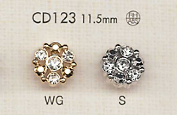 CD123 Strass-Bijou-Knopf