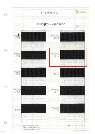 HP35000-A HP35000 A Call Polypropylenband 2 mm dick