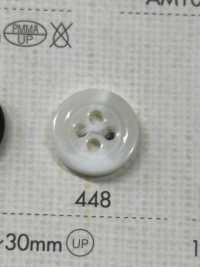 448 DAIYA BUTTONS 4-Loch Büffelähnlicher Polyesterknopf (Weiß)[Taste] DAIYA BUTTON(DAIYA BUTTON) Sub-Foto