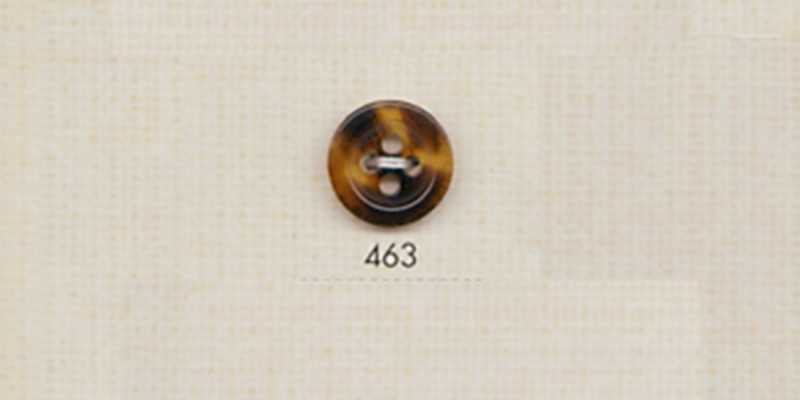 463 DAIYA BUTTONS Vierloch-Polyesterknopf im Büffel-Stil (Braun)