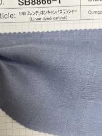 SB8866-1 1/60 French Linen Canvas Washer Verarbeitung[Textilgewebe] SHIBAYA Sub-Foto