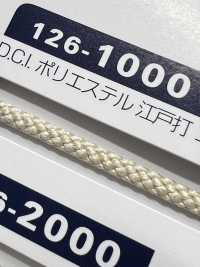 126-1000 DCI Polyester Edo-uchi Kordel (Rundkordel) Ca. 2mm[Bandbandschnur] DARIN Unterfoto
