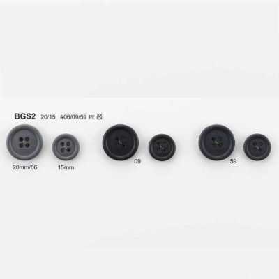 BGS-2 Biopolyethylen 4-Loch-Knopf