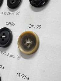 OP199 Eleganter, Büffelartiger, Matter 4-Loch-Polyesterknopf[Taste] DAIYA BUTTON(DAIYA BUTTON) Sub-Foto