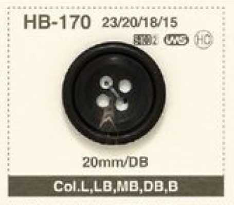 HB-170 Natürlicher Wasserbüffelhornknopf für Anzüge/Jacken, 4-Loch