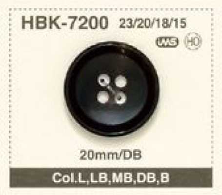 HBK-7200 Knopf aus natürlichem Wasserbüffelhorn mit 4 Löchern für Anzüge und Jacken