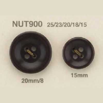 NUT-900 4-Loch-Knopf aus Naturmaterial Nuss