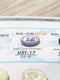 UST-17 Natürliche Materialien Takase Shell Färbbarer Shell-Knopf Mit Vier Löchern[Taste] IRIS Sub-Foto