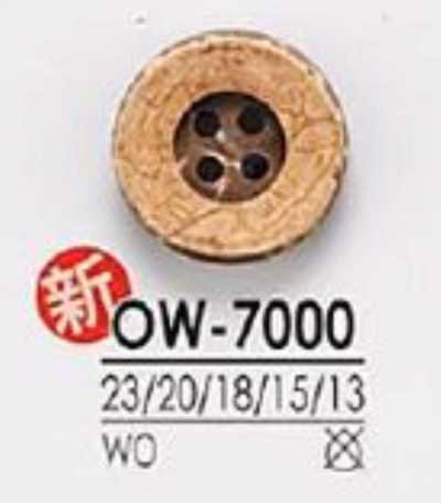 OW7000 4-Loch-Holzknopf