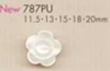 787PU Blumenförmiger Knopf