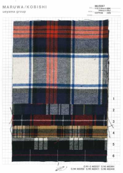 MU5087 Gebürstetes Tartan-Karo