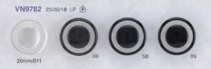 VN9782 Klebstofffreies, leichtes Ring-Design, gefärbter luxuriöser Polyesterknopf