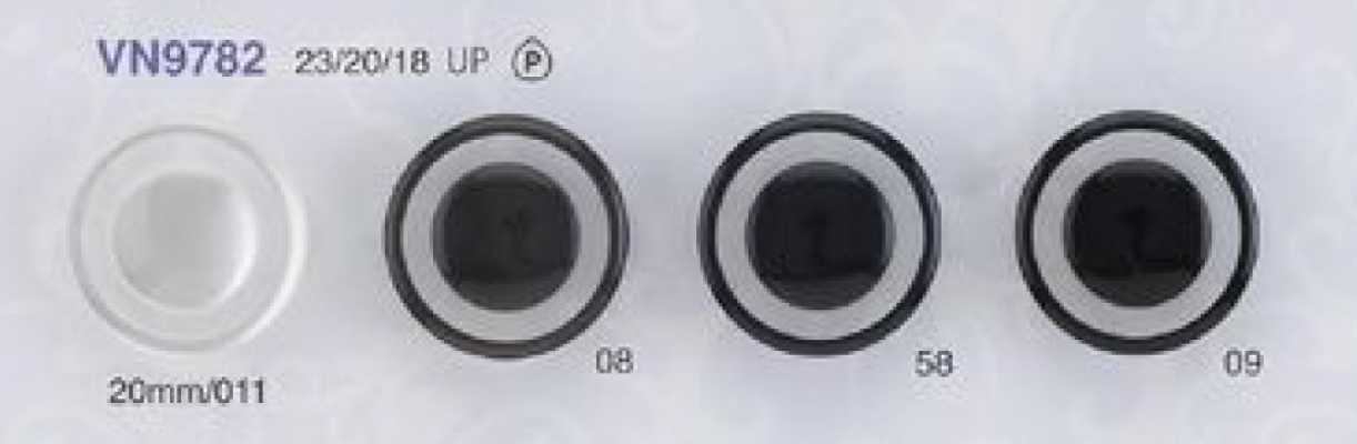 VN9782 Klebstofffreies, leichtes Ring-Design, gefärbter luxuriöser Polyesterknopf