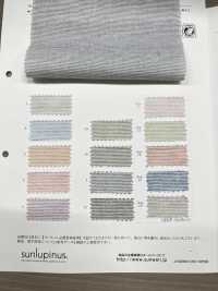 14091 Organische Garngefärbte Gaze Horizontale Streifen[Textilgewebe] SUNWELL Sub-Foto