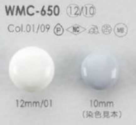 WMC-650 Glänzender Messingknopf mit runder Ringöse